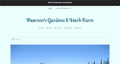 Desktop Screenshot of pearsonsgardens.com