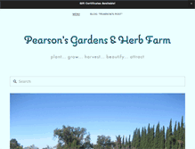Tablet Screenshot of pearsonsgardens.com